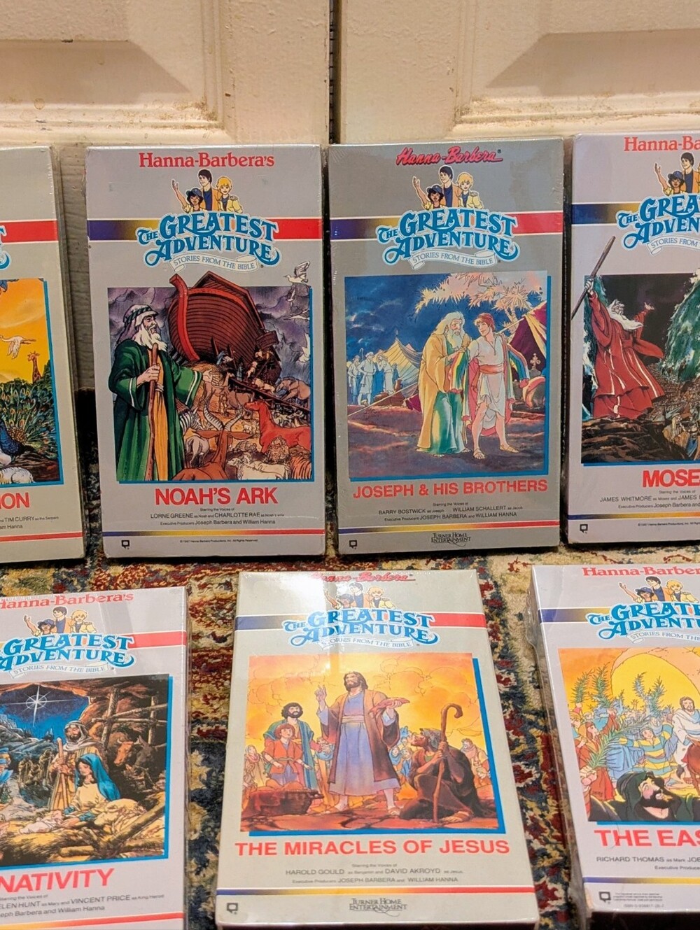SET 7 Hanna-Barbera The Greatest Adventure Stories from the Bible VHS SEALED